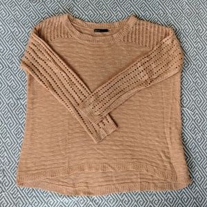 Oversized blush sweater